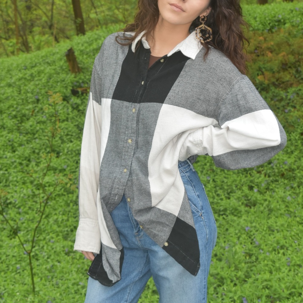 Aritzia Wilfred Free Oversized flannel